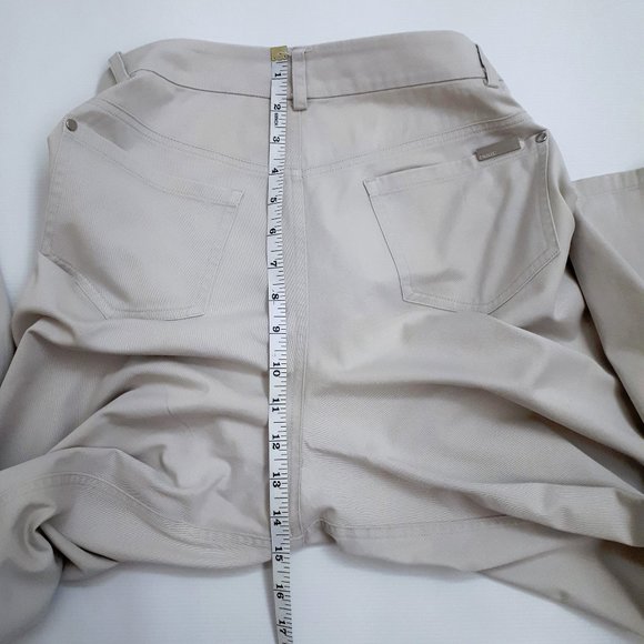 DKNYC Tapered Slim Fit Chino Khaki Pants in Neutral Beige - Picture 7 of 14